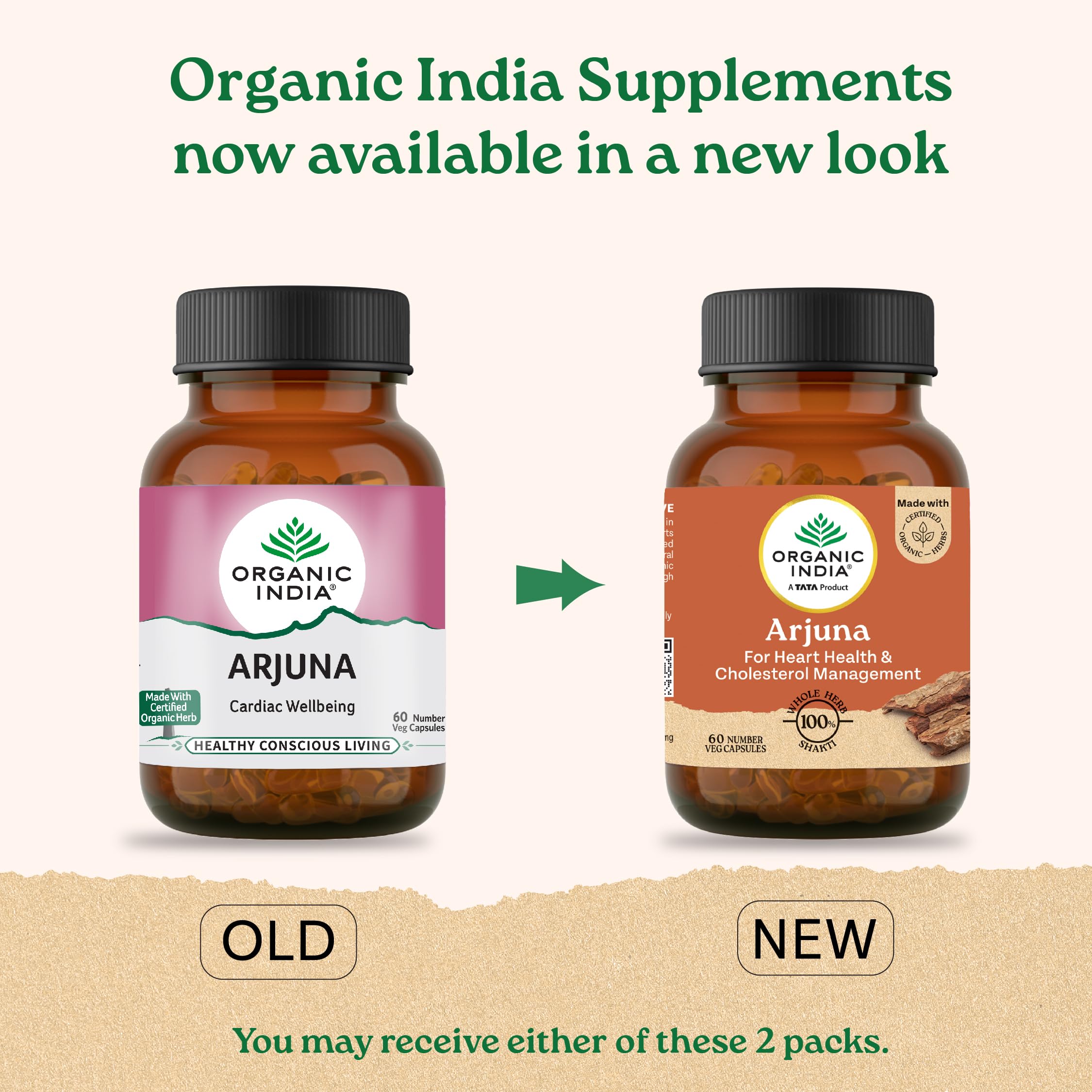 A TATA Product - Organic India Arjuna - 60 Veg Capsules – view 2
