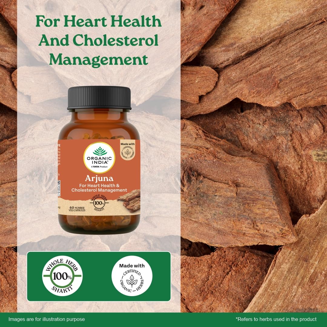 A TATA Product - Organic India Arjuna - 60 Veg Capsules – view 3