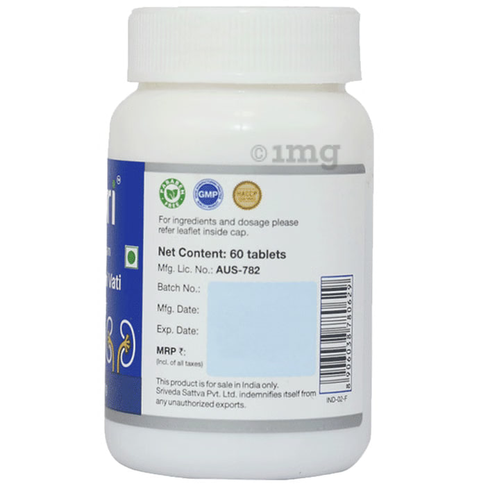 Sri Sri Tattva Vrikka Sanjivini Vati, 500mg 60 tablets – view 3