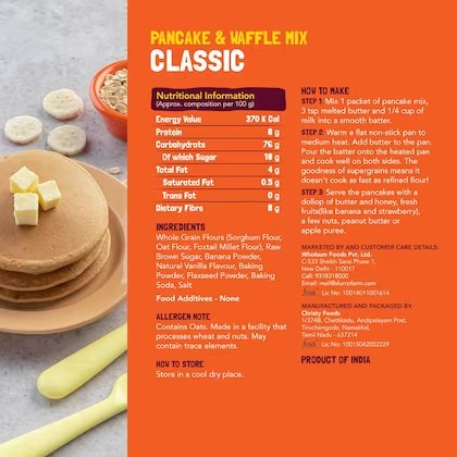 Slurrp Farm No Maida Instant Pancake Mix-Classic, 50g – view 2