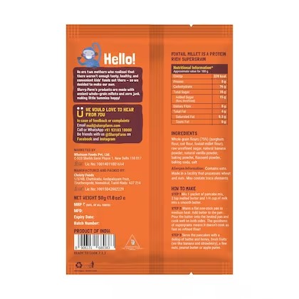 Slurrp Farm No Maida Instant Pancake Mix-Classic, 50g – view 3