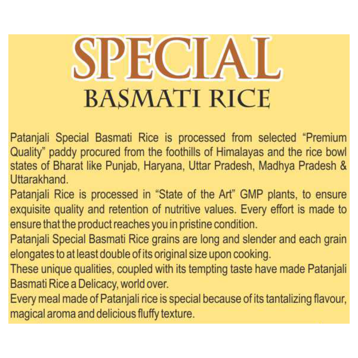 Patanjali Special Basmati Rice 1 kg – view 5