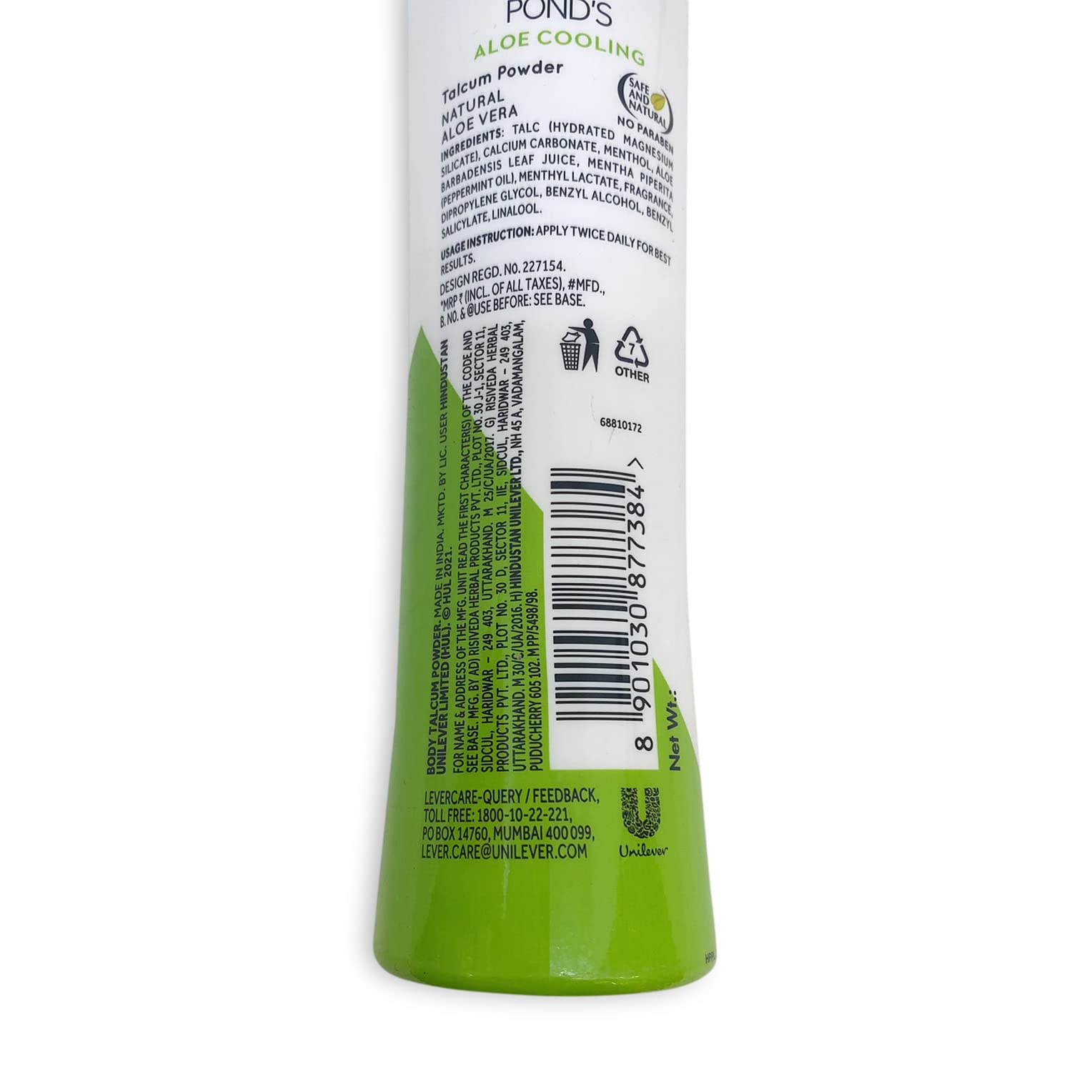 POND'S Ponds Aloe Cooling Talcum Powder,100G Bottle – view 5
