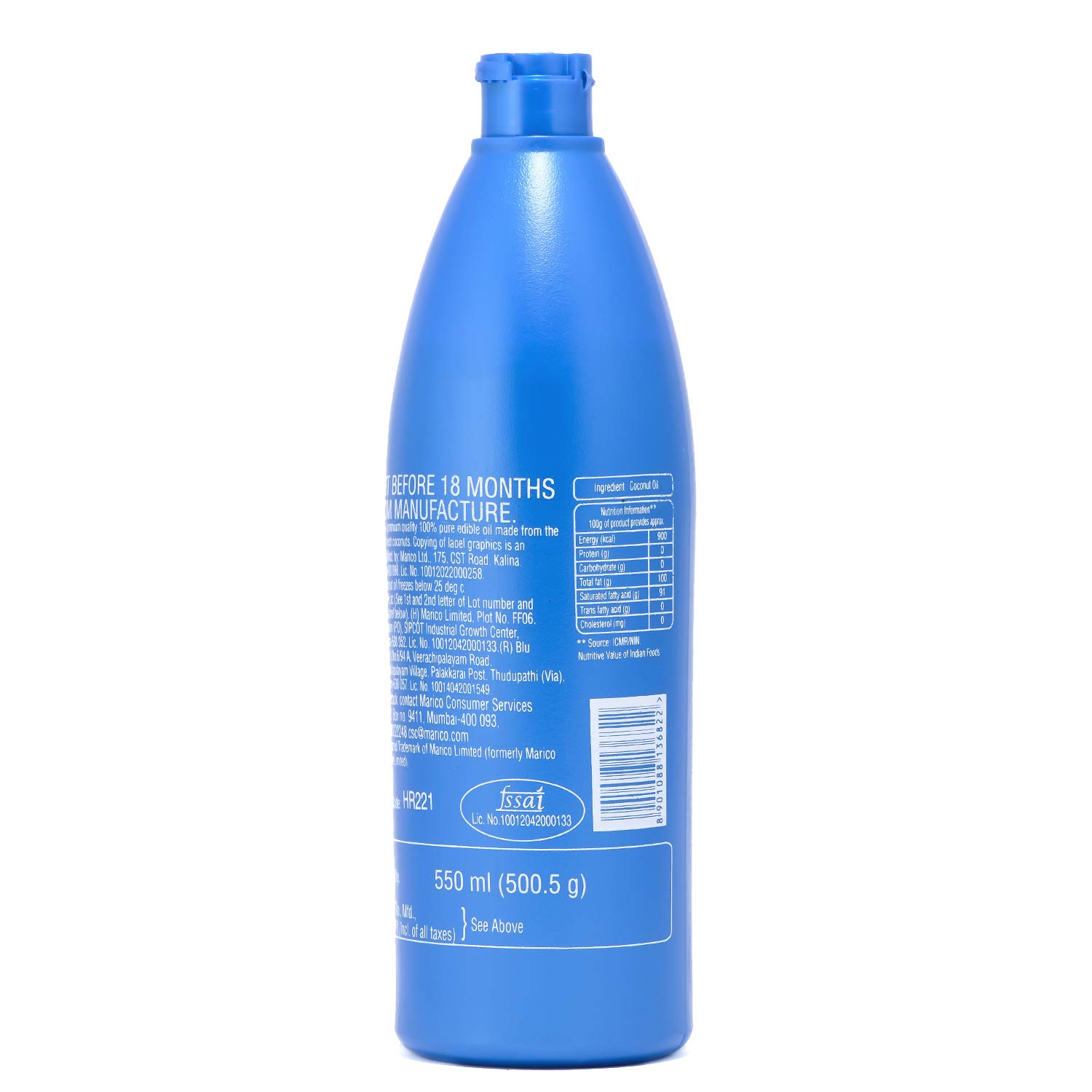 Parachute 100 % Pure Coconut Oil, 550 ml (Bottle) – view 3