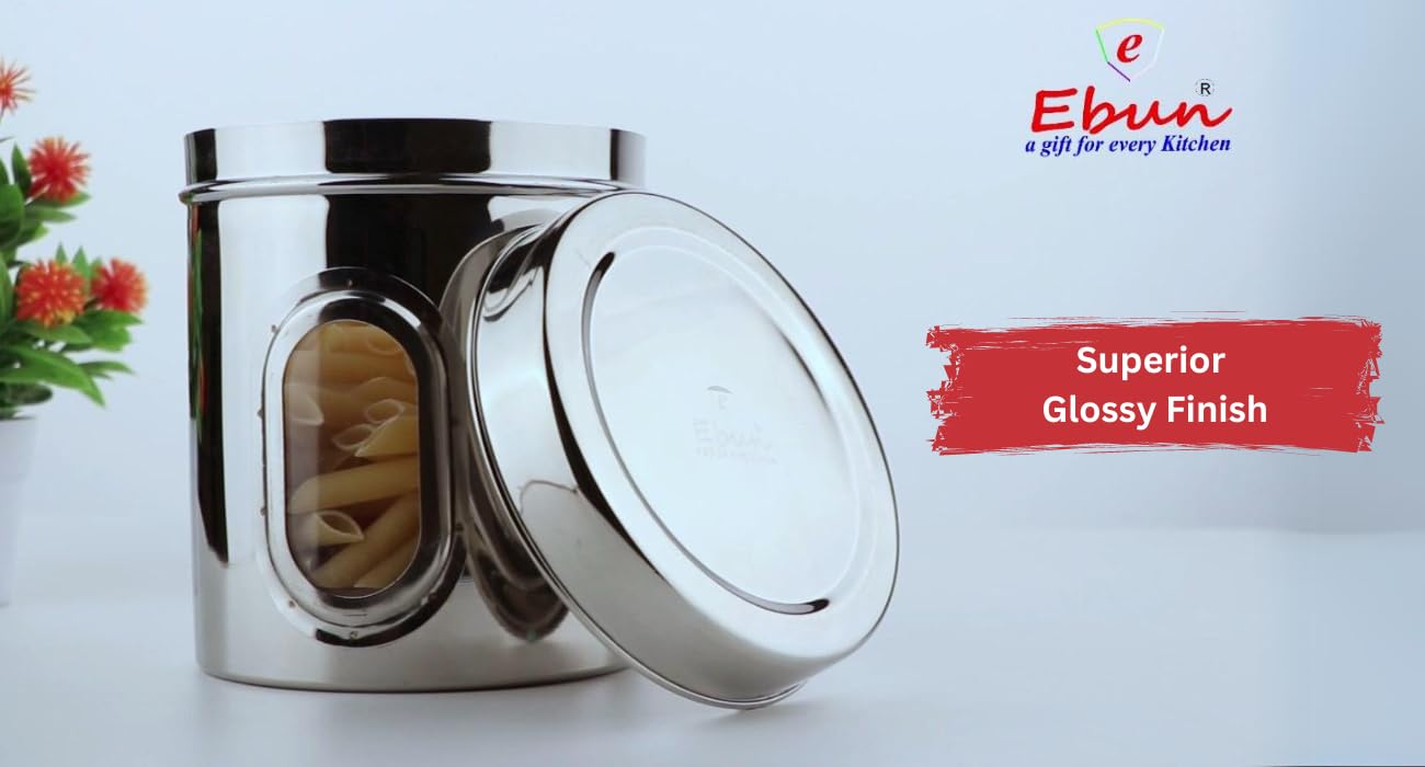 Ebun Stainless Steel See Through Transparent Containers – view 2