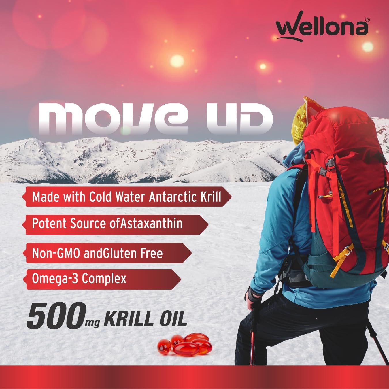 Wellona Pure Antarctic Krill Oil 500 mg – view 4