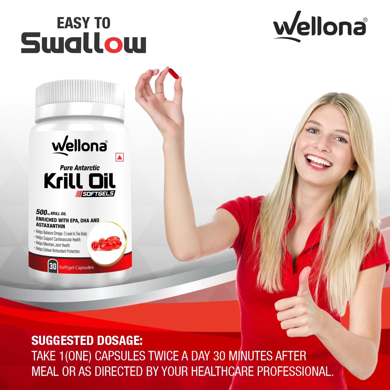 Wellona Pure Antarctic Krill Oil 500 mg – view 5