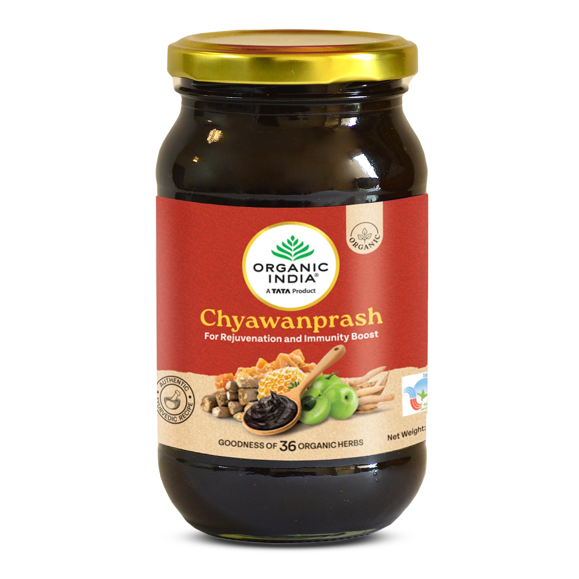 Organic India herbal chywanprash bottle with honey flavor