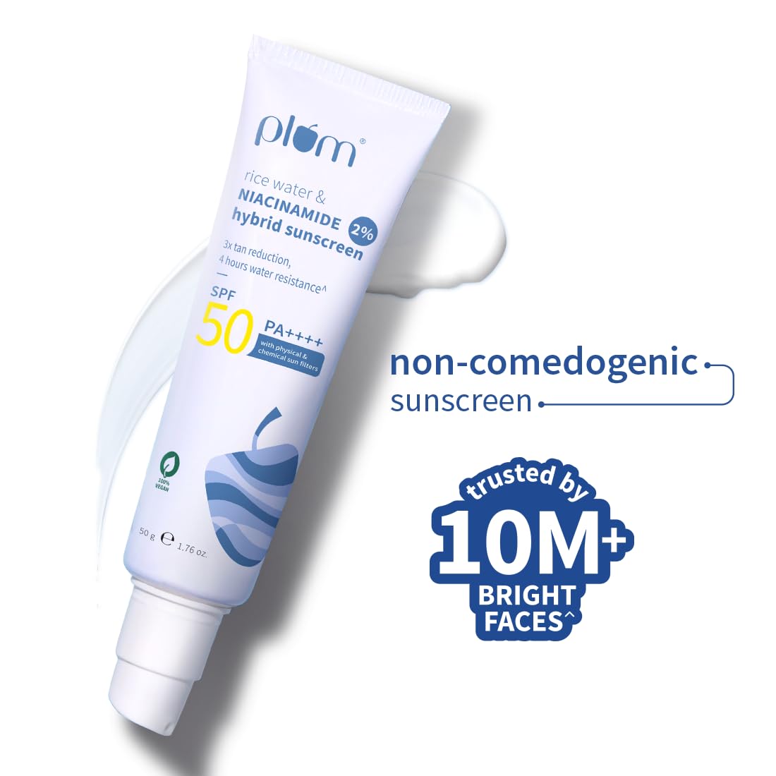 Plum SPF 50 PA++++ Sunscreen with 2% Niacinamide & Rice Water – view 2