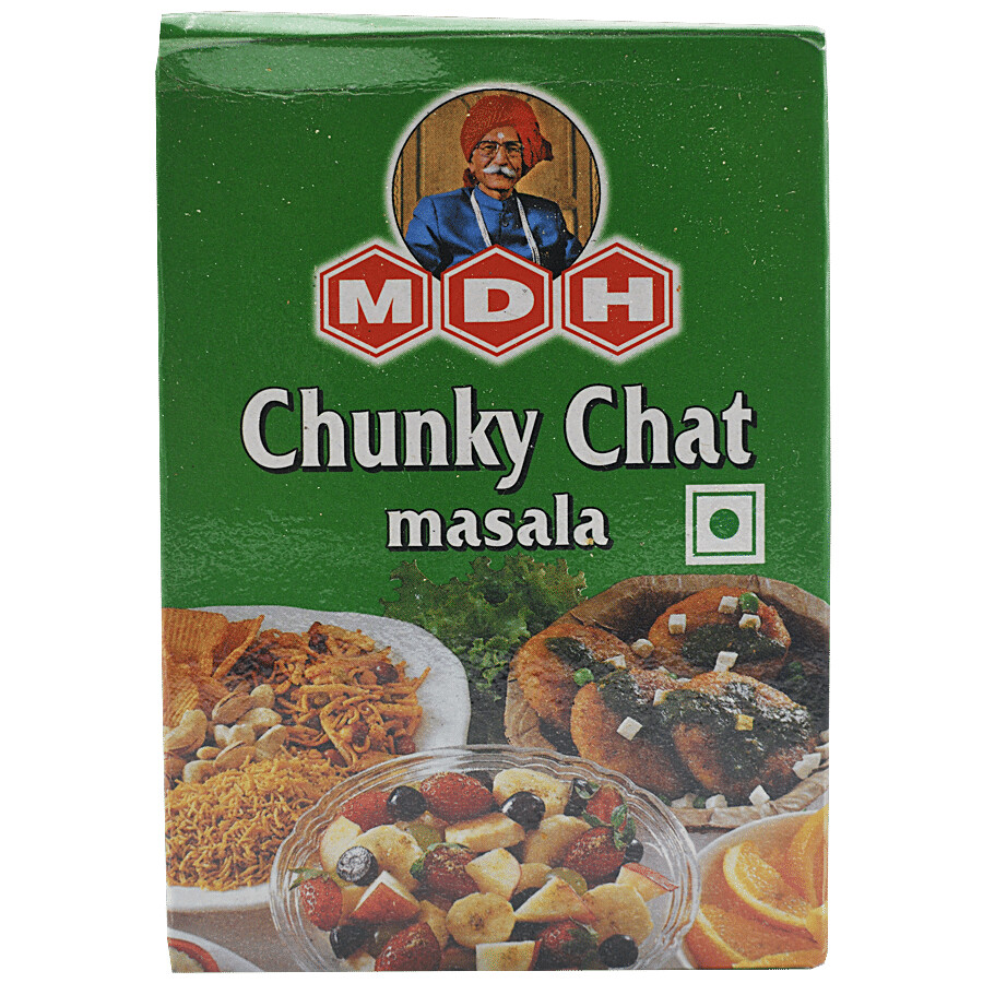 MDH Chunky Chat Masala carton, 50g spice blend pack