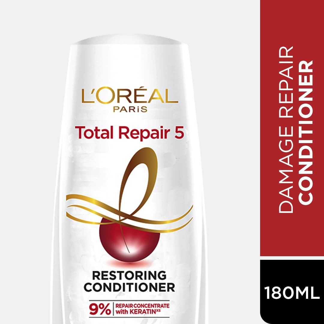 L'Oreal Paris Conditioner, For Damaged and Weak Hair, With Pro-Keratin + Ceramide, Total Repair 5, 180ml – view 7