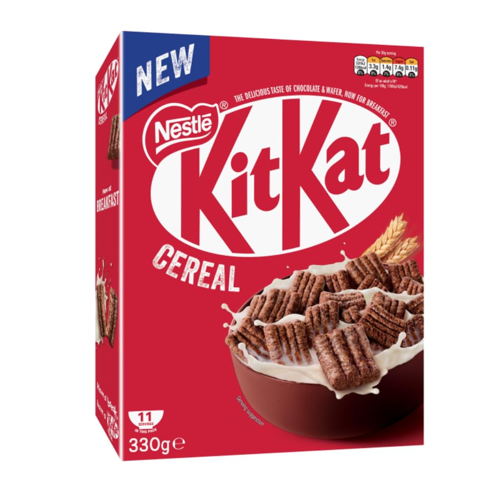 Nestle Kitkat Crispy Cereal Squares With Delicious Taste Of Chocolate and Wafer Newest Addition 330g (USA) – view 1