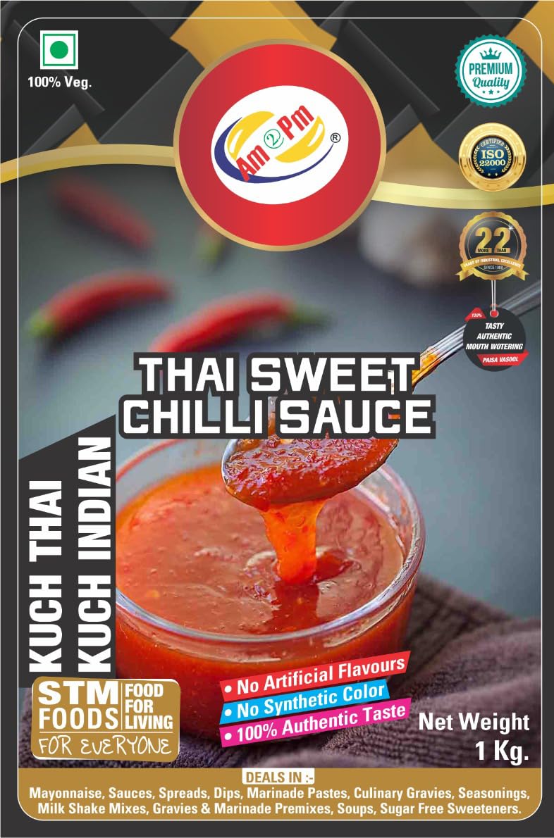 Am 2 Pm - Thai Sweet Chilli Sauce Paste Stir Fry Cooking Sauce with A Unique Blend Of Hot, Sweet And Sour Taste 1 Kg – view 5