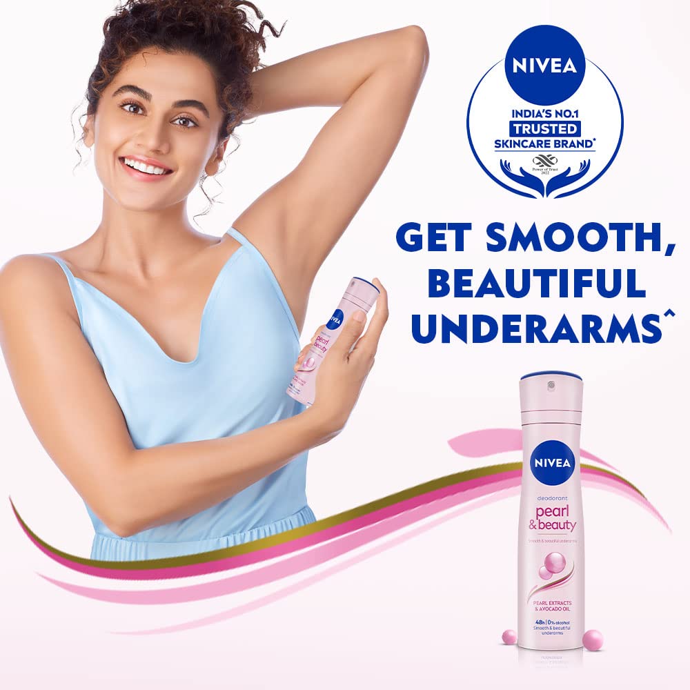 Nivea Pearl & Beauty Deodorant Spray for Unisex, 150 ml – view 4