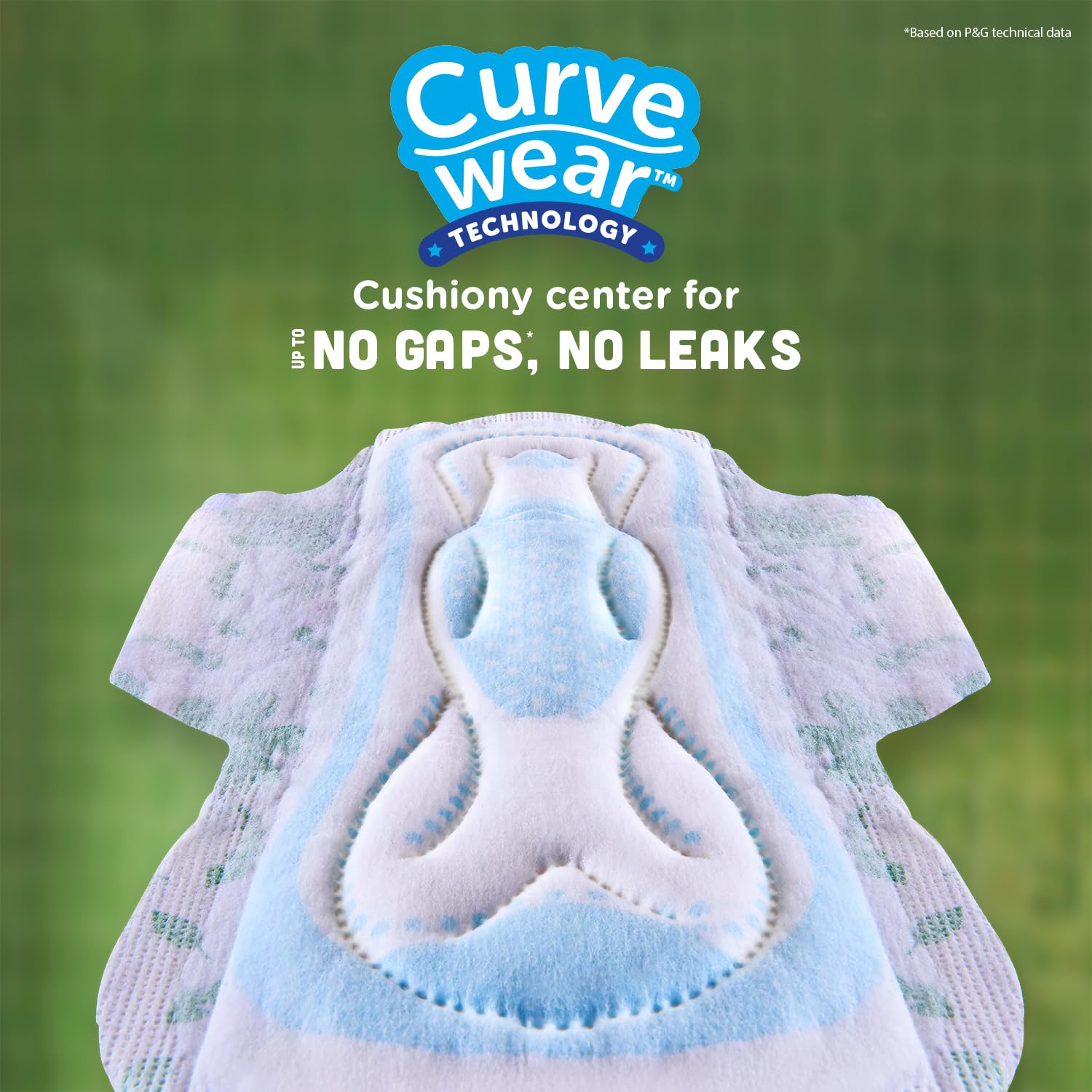 Whisper Ultra Upto No Gap No Leaks Sanitary Pads, 48 XL Pads, For Heavy Flow Protection, With CURVEWEAR – view 3