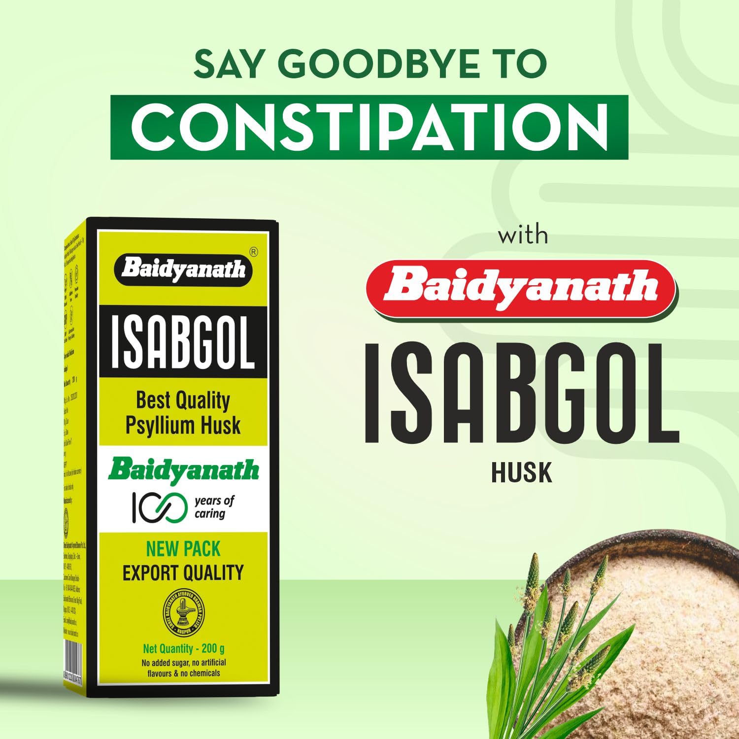 Baidyanath Asli Ayurved Isabgol - Psyllium Husk Powder - 200 Gms – view 2