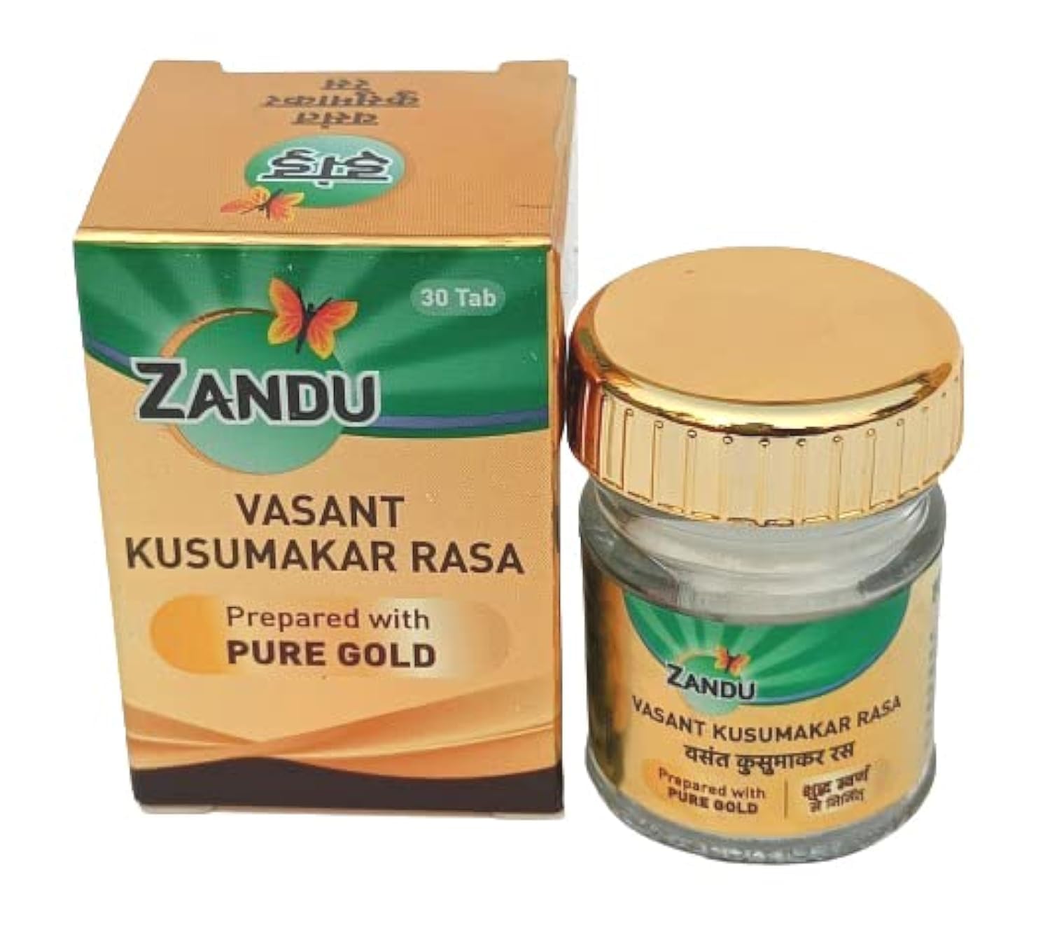Zandu Basant Kusumakar Rasa Suvarna Yukt (with Gold) 30 tab – view 1