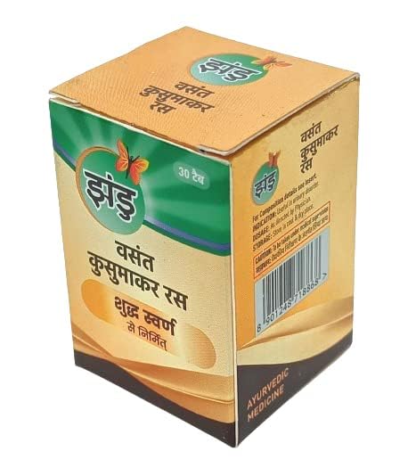 Zandu Basant Kusumakar Rasa Suvarna Yukt (with Gold) 30 tab – view 2
