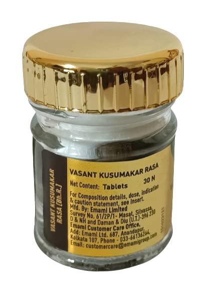 Zandu Basant Kusumakar Rasa Suvarna Yukt (with Gold) 30 tab – view 4