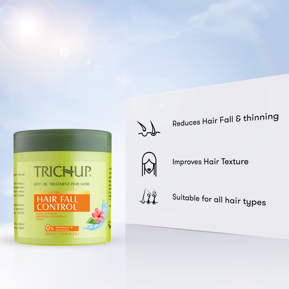 Trichup Hair Fall Control Hot Oil Treatment Hibiscus Hair Mask 500 Ml, 1 Count – view 2