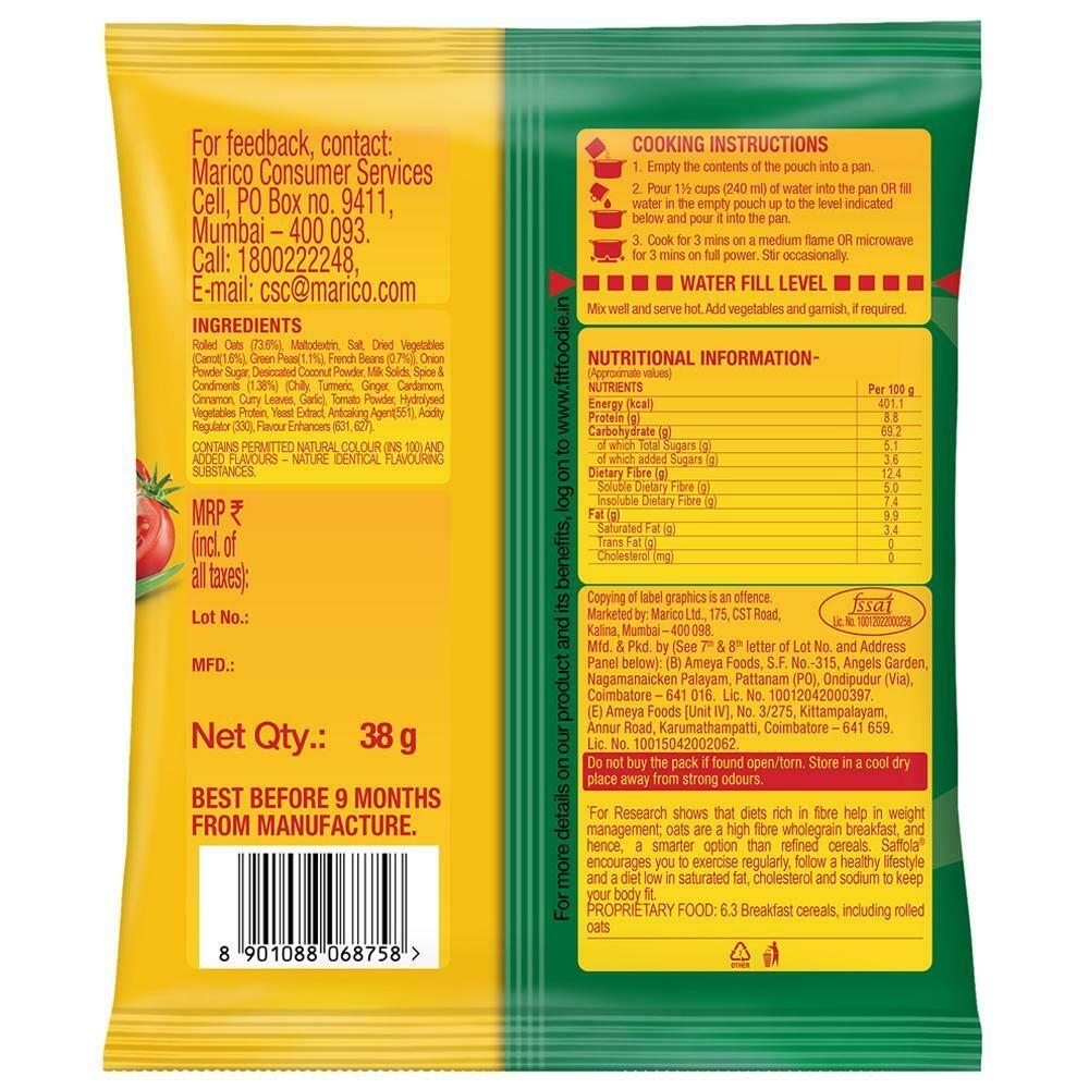 Saffola Veggie Twist Instant Masala Oats 38 G – view 2
