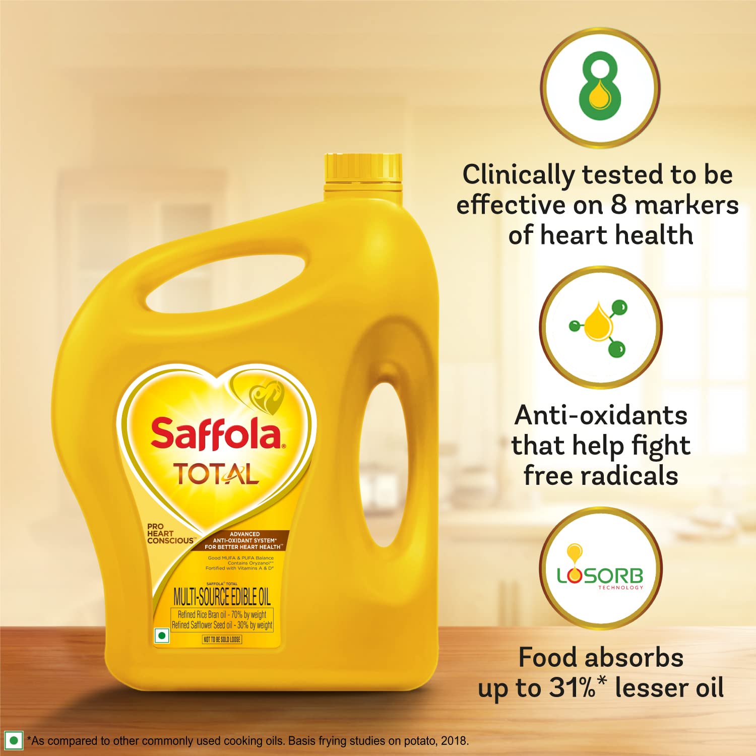 Saffola Total Refined Oil – view 3