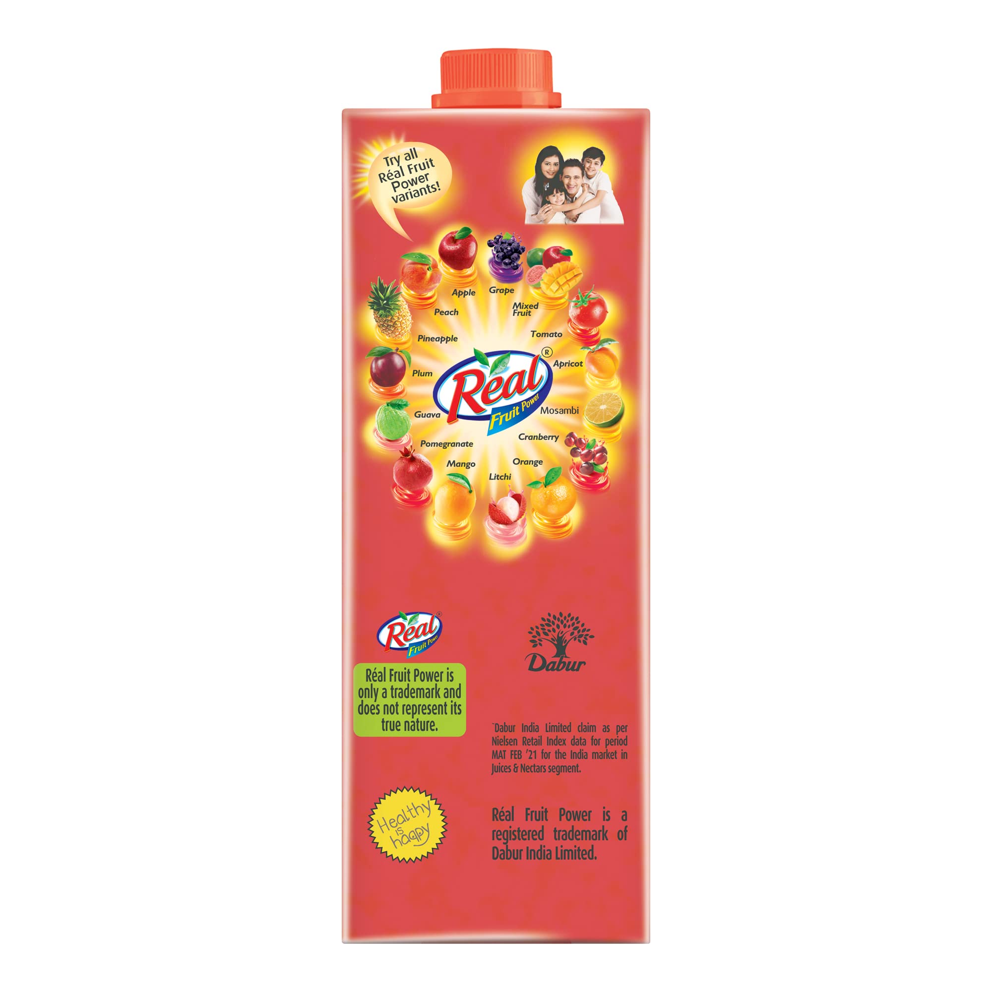 DABUR Real Pink Guava Fruit Juice 1L Rich In Vitamin C No Added Preservatives, No Artificial Colors & Flavours Goodness Of Best Fruits Tasty, Refreshing & Energising Drink – view 5