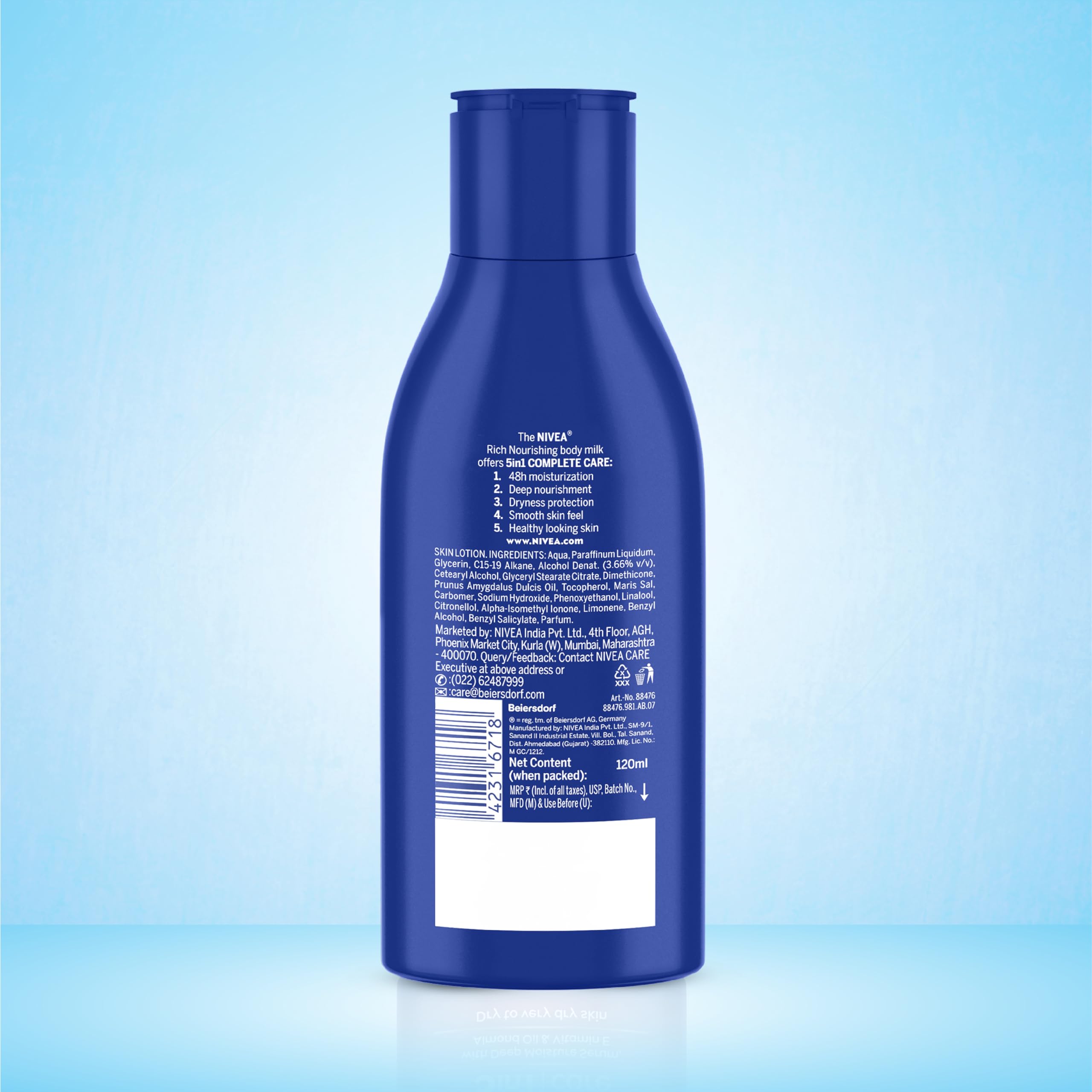 NIVEA Nourishing Body Milk 120ml Body Lotion with Deep Moisture Serum – view 6