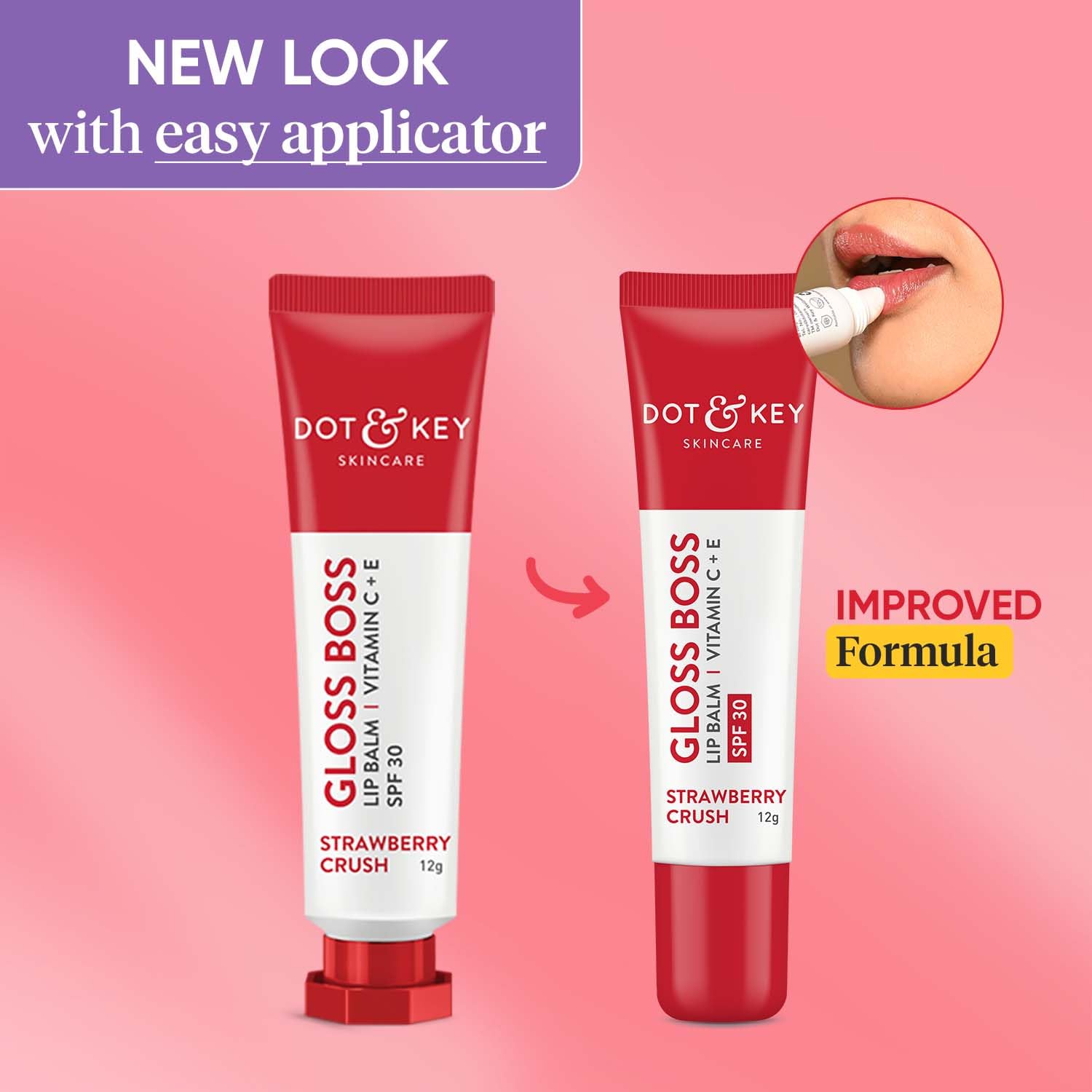 Dot & Key Strawberry Lip Balm (12gm) for Moisturization – view 2