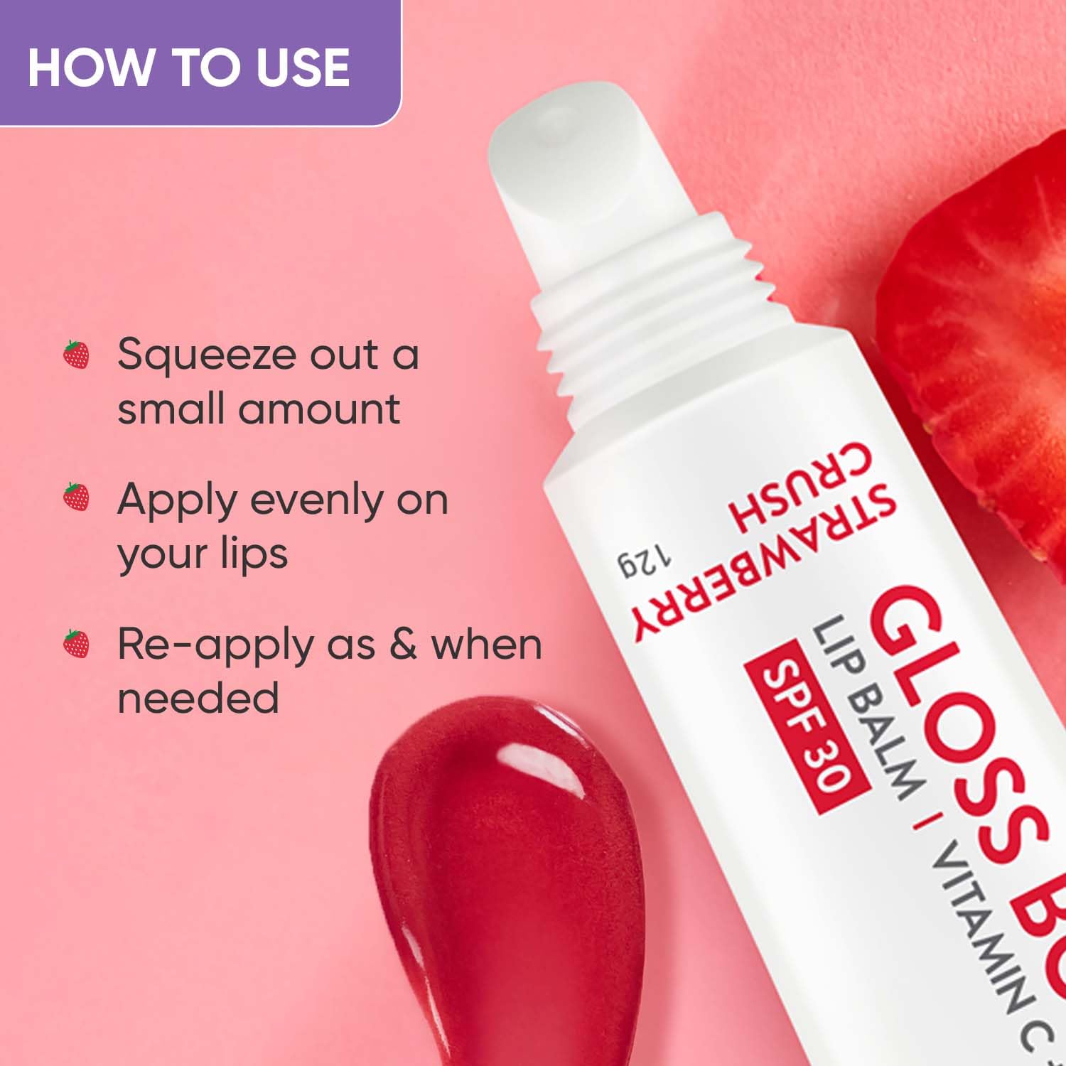 Dot & Key Strawberry Lip Balm (12gm) for Moisturization – view 7