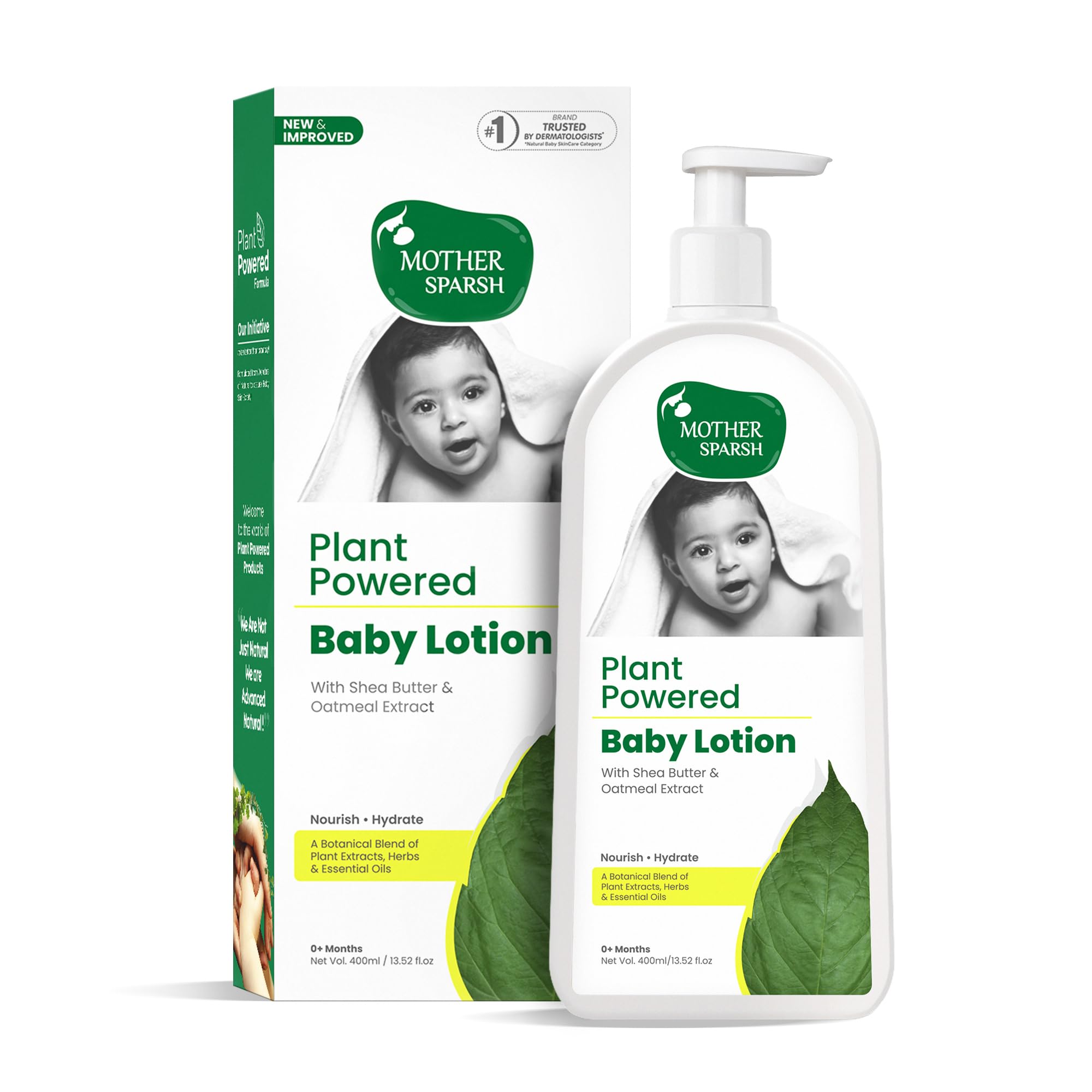 Mother Sparsh natural baby lotion with shea butter 400ml bottle