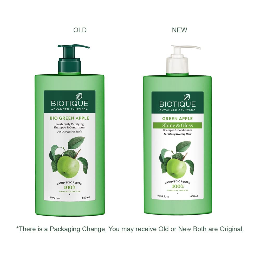 Biotique Green Apple Shine & Gloss Shampoo & Conditioner – view 3