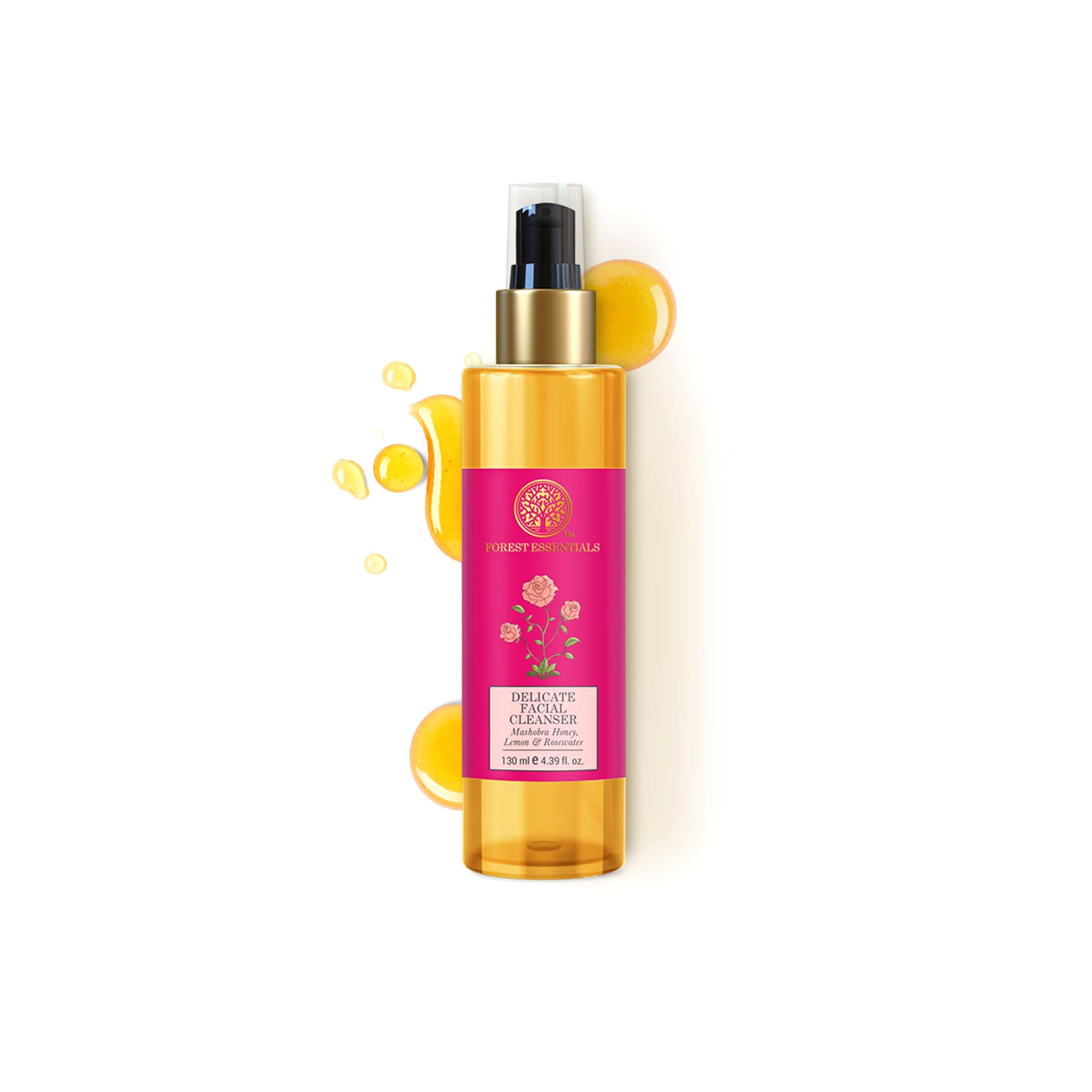 Forest Essentials Delicate Facial Cleanser Mashobra Honey, Lemon & Rose Water 130 Ml (Face Wash) – view 2