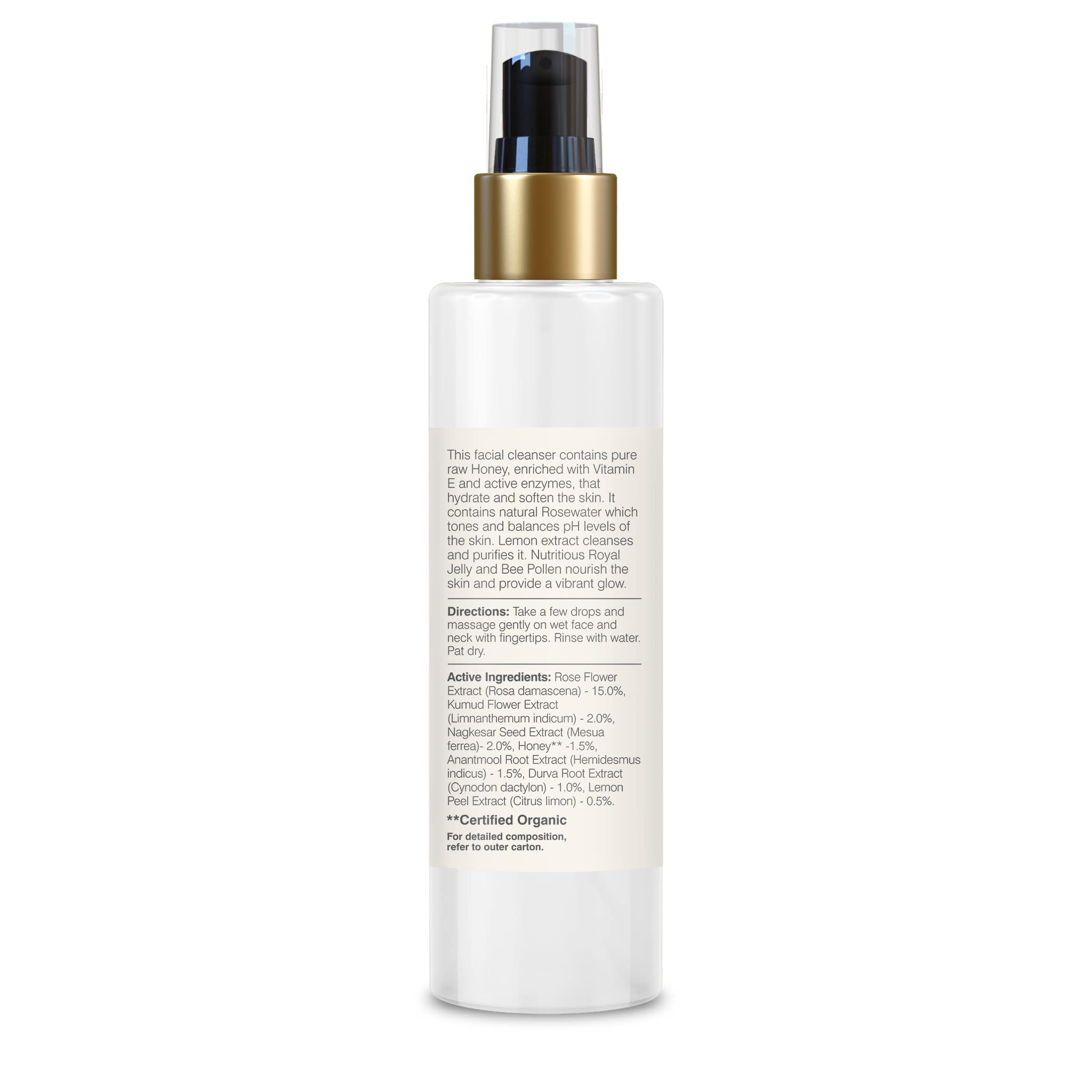 Forest Essentials Delicate Facial Cleanser Mashobra Honey, Lemon & Rose Water 130 Ml (Face Wash) – view 5