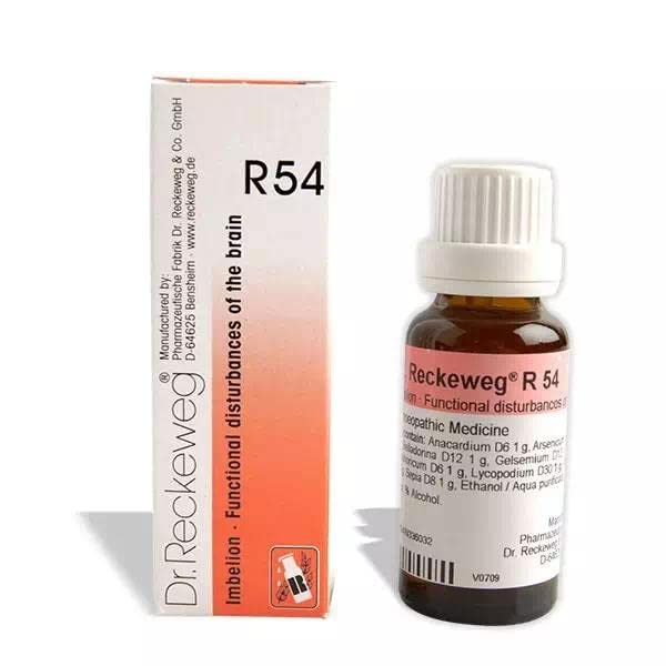 Front pack of Dr Reckeweg R54 drops 22 ml
