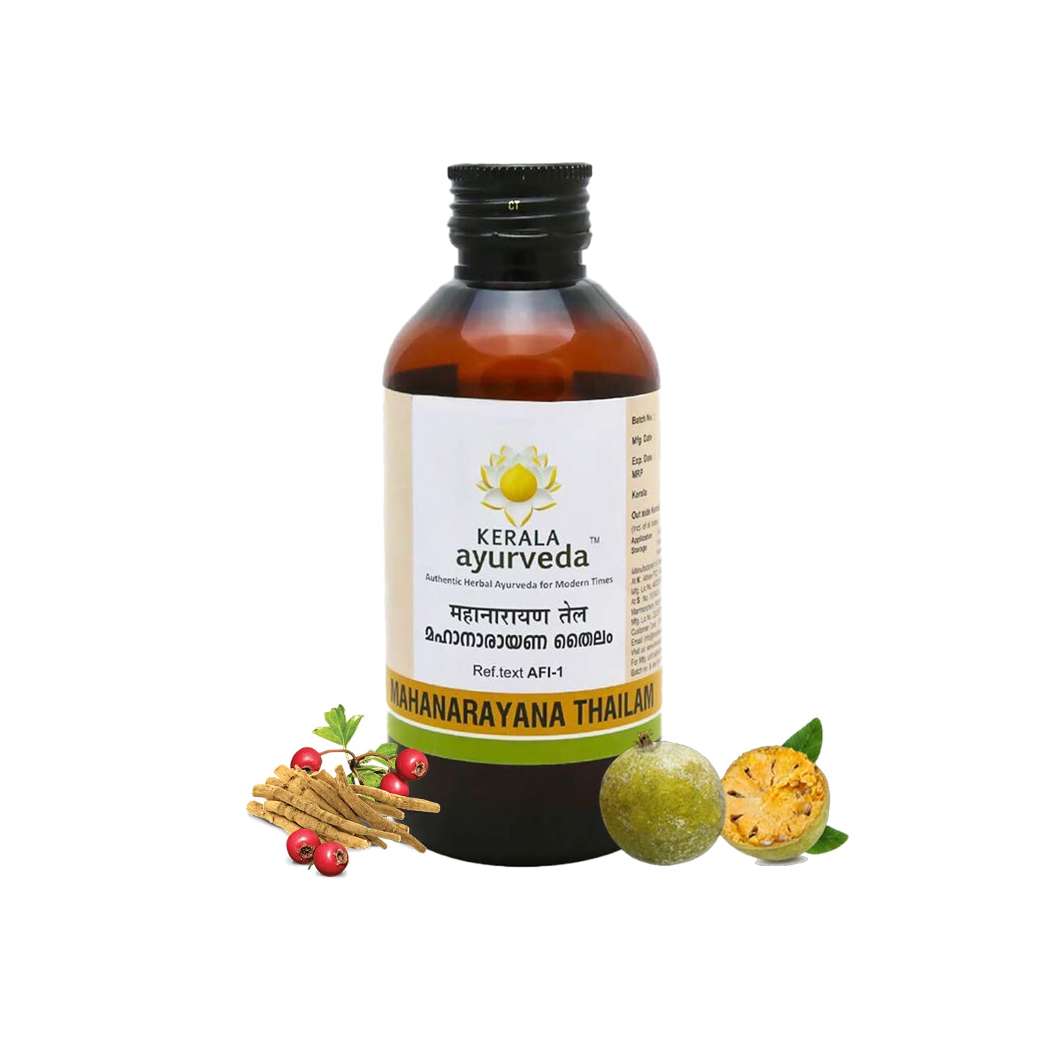 Kerala Ayurveda Mahanarayana Thailam - 200 ml (Pack of 3) – view 2