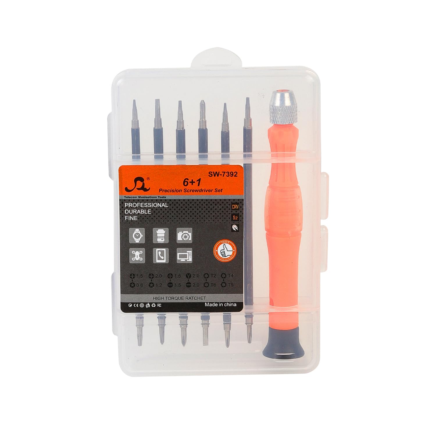 Spartan 6 in 1 Screwdriver Kit Magnetic Double Ends Tips Precision Cellphone Repair Tool Set (Pack of 1) – view 2
