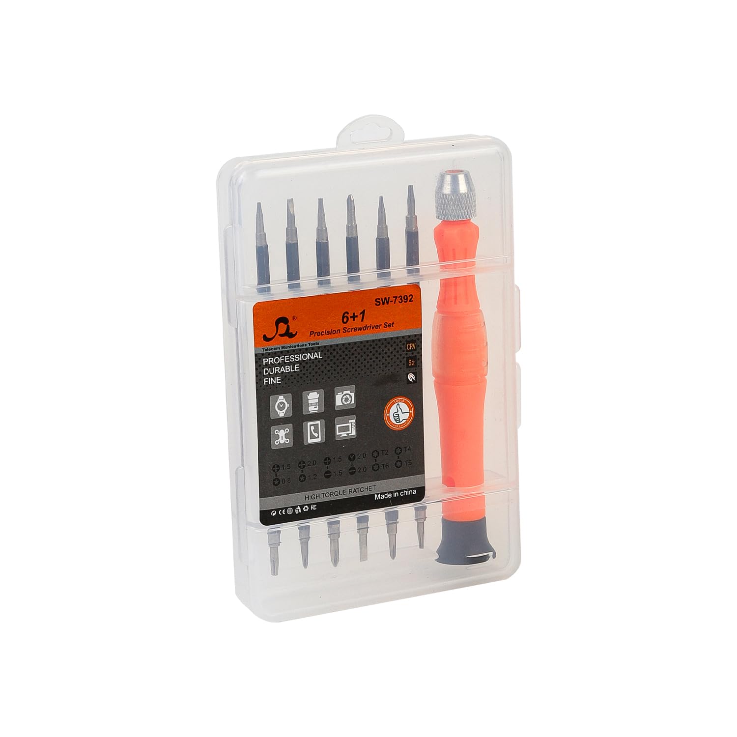 Spartan 6 in 1 Screwdriver Kit Magnetic Double Ends Tips Precision Cellphone Repair Tool Set (Pack of 1) – view 3