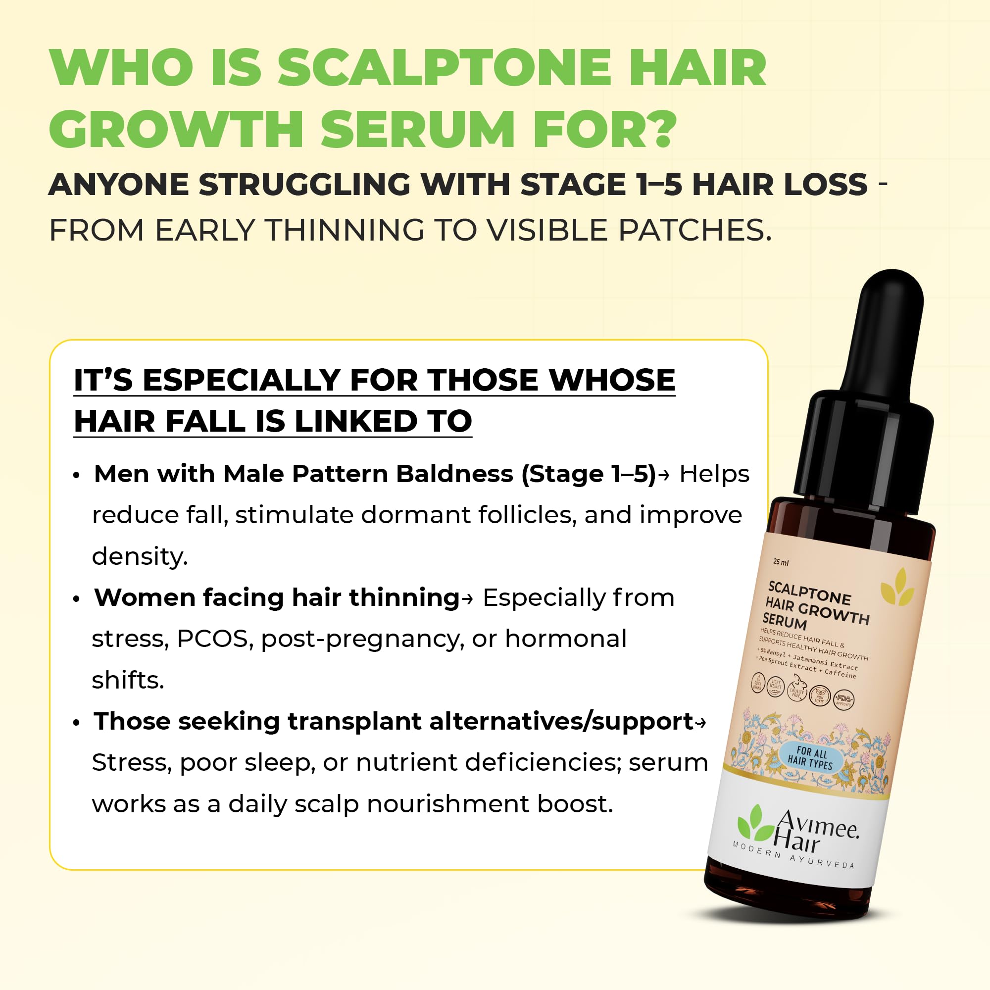 Avimee Herbal Scalptone Hair Growth Serum – view 6