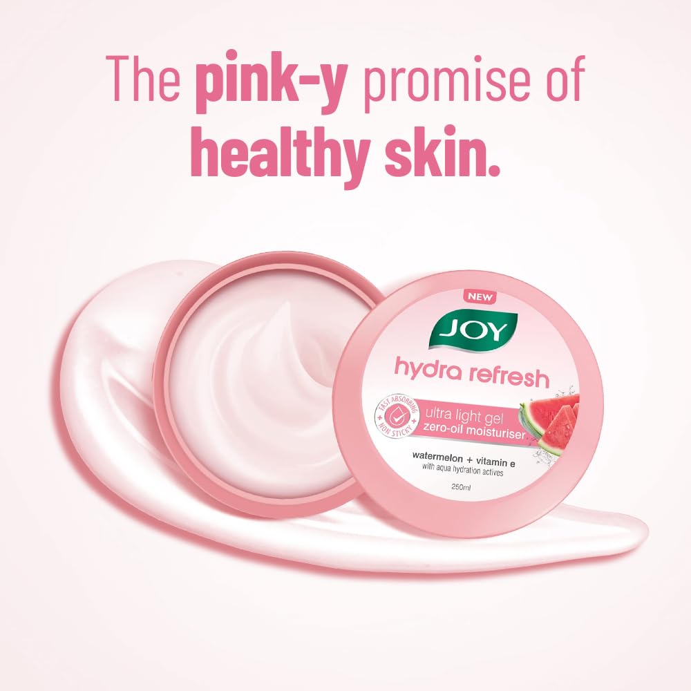 Joy Hydra Refresh Ultra-Light Oil-Free Gel Moisturizer with Watermelon & Vitamin E for Face & Body (250ml) – view 3