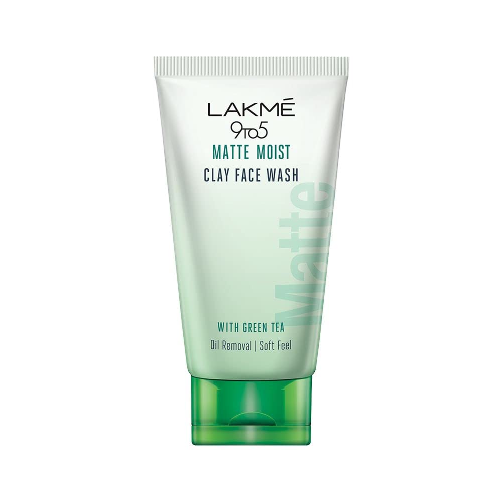 Lakme 9to5 Matte Moist Clay Face Wash 100g tube pack