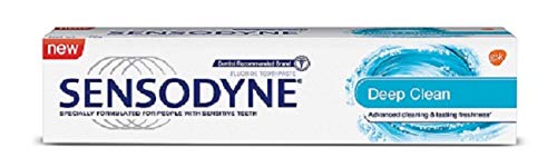 Sensodyne toothpaste tube for sensitive teeth, 40 g deep clean
