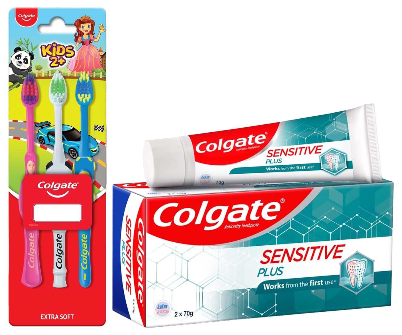 Colgate toothpaste with Pro-Argin and extra-soft kids toothbrushes