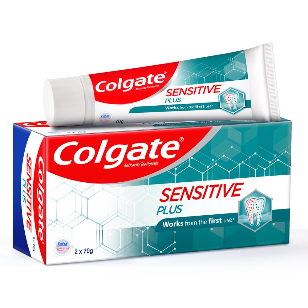 Colgate Sensitive Plus Toothpaste, With Pro Argin Formula for Sensitivity Relief, 70gm (Buy 1 Get 1 Free) & Kids Manual Toothbrush For 2+ Years, 3Pcs,Multicolour COMBO – view 2