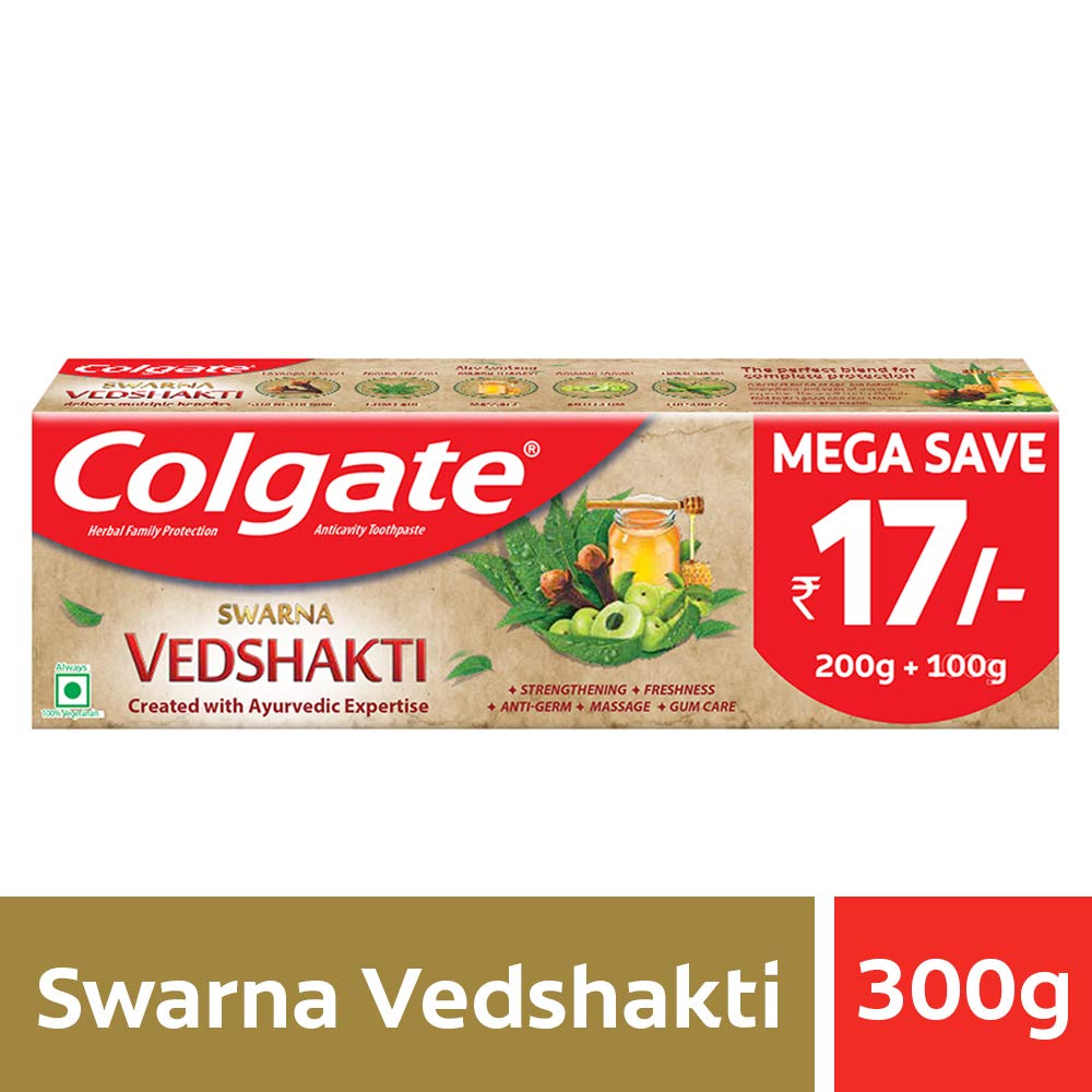 Colgate Swarna Vedshakti Toothpaste - 300gm – view 2