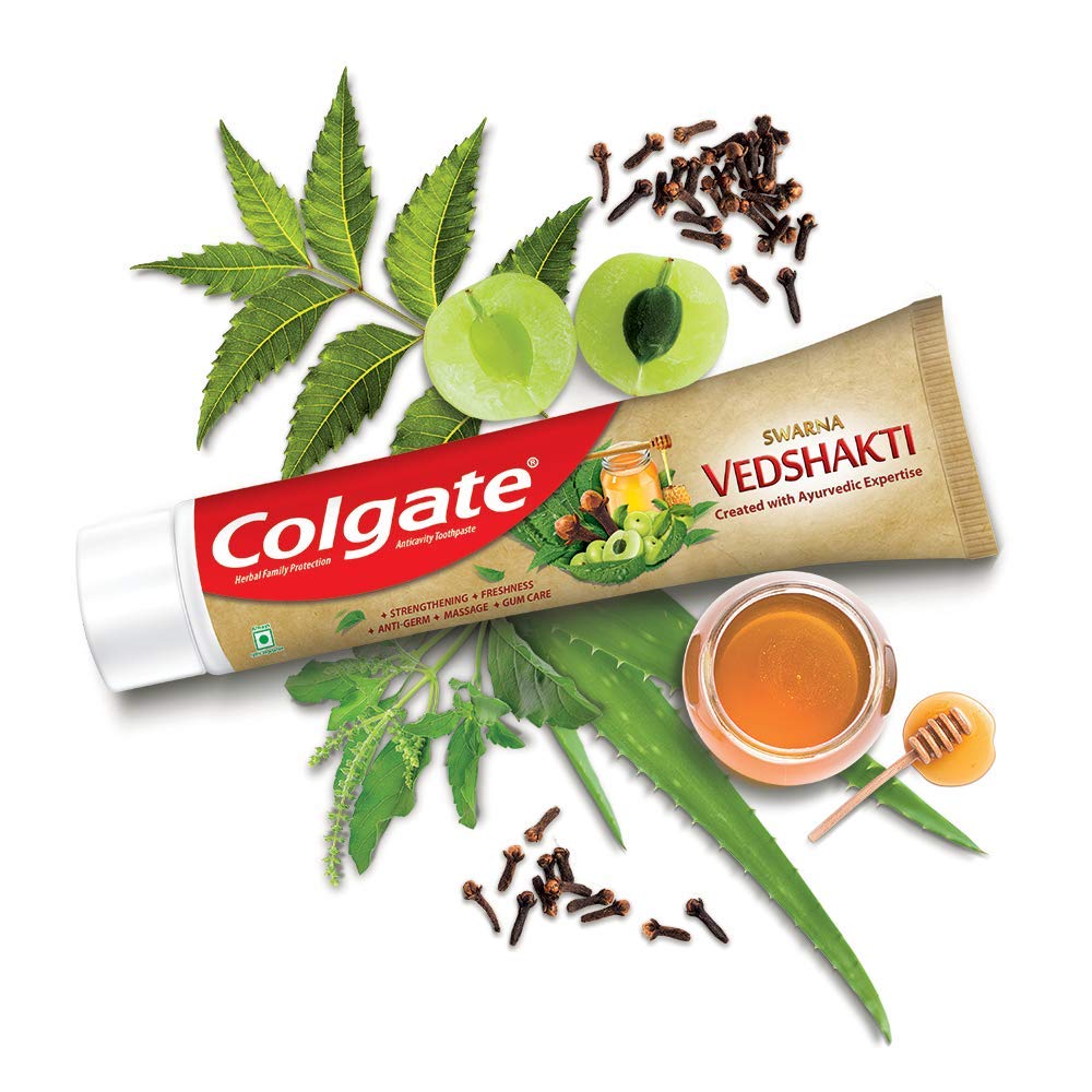 Colgate Swarna Vedshakti Toothpaste - 300gm – view 3