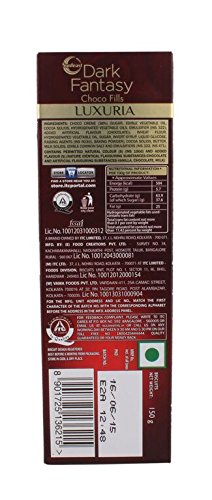 Sunfeast Dark Fantasy Biscuits - Choco Fills Luxuria, 150g Carton – view 2