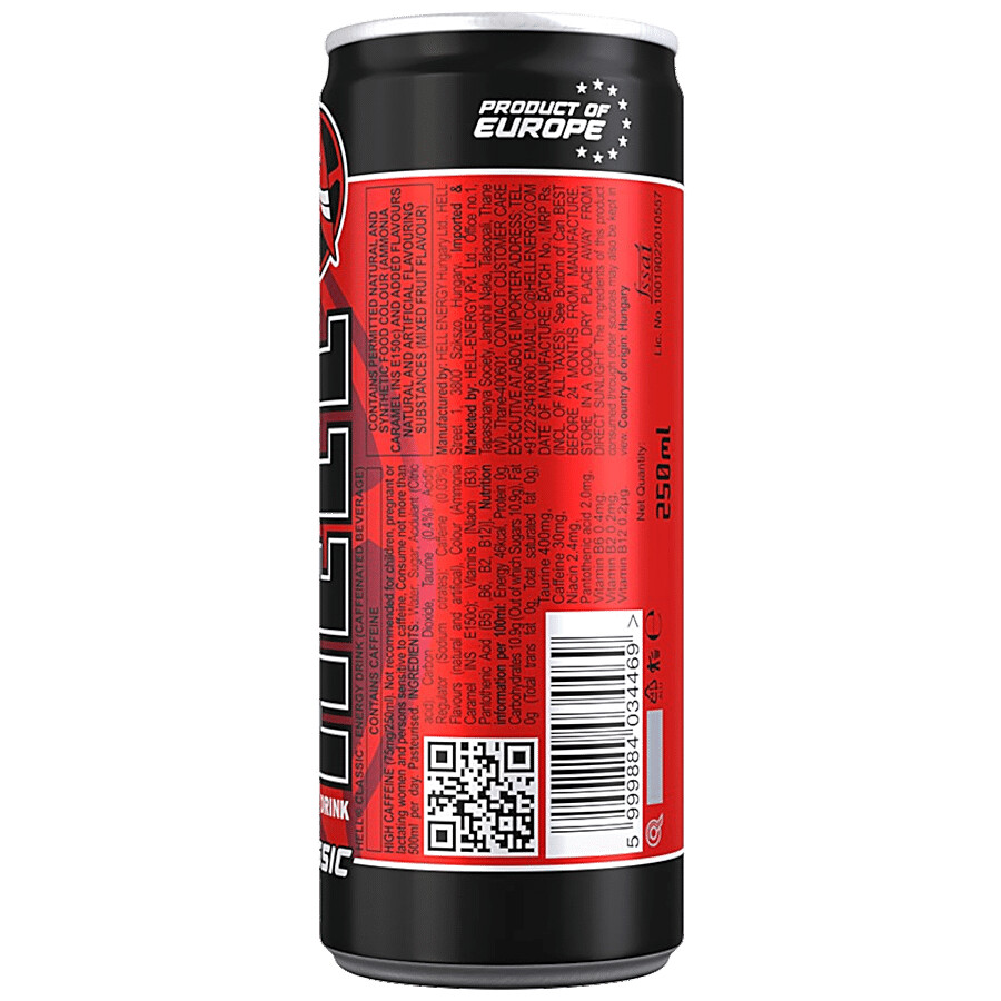 HELL ENERGY Drink - Classic, Caffeinated Beverage 250 ml – view 2