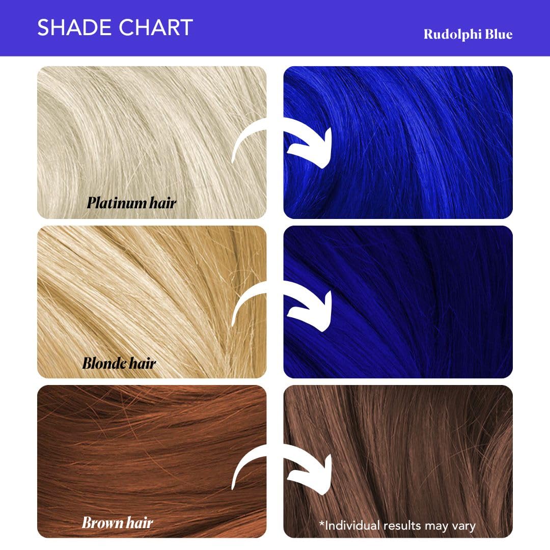 Paradyes Semi-permanent Rudolphi Blue DIY Conditioner Based Hair Colour 120 gm and Lighten Up! Bleach Pack 30 Vol. for all Hair Types – view 7