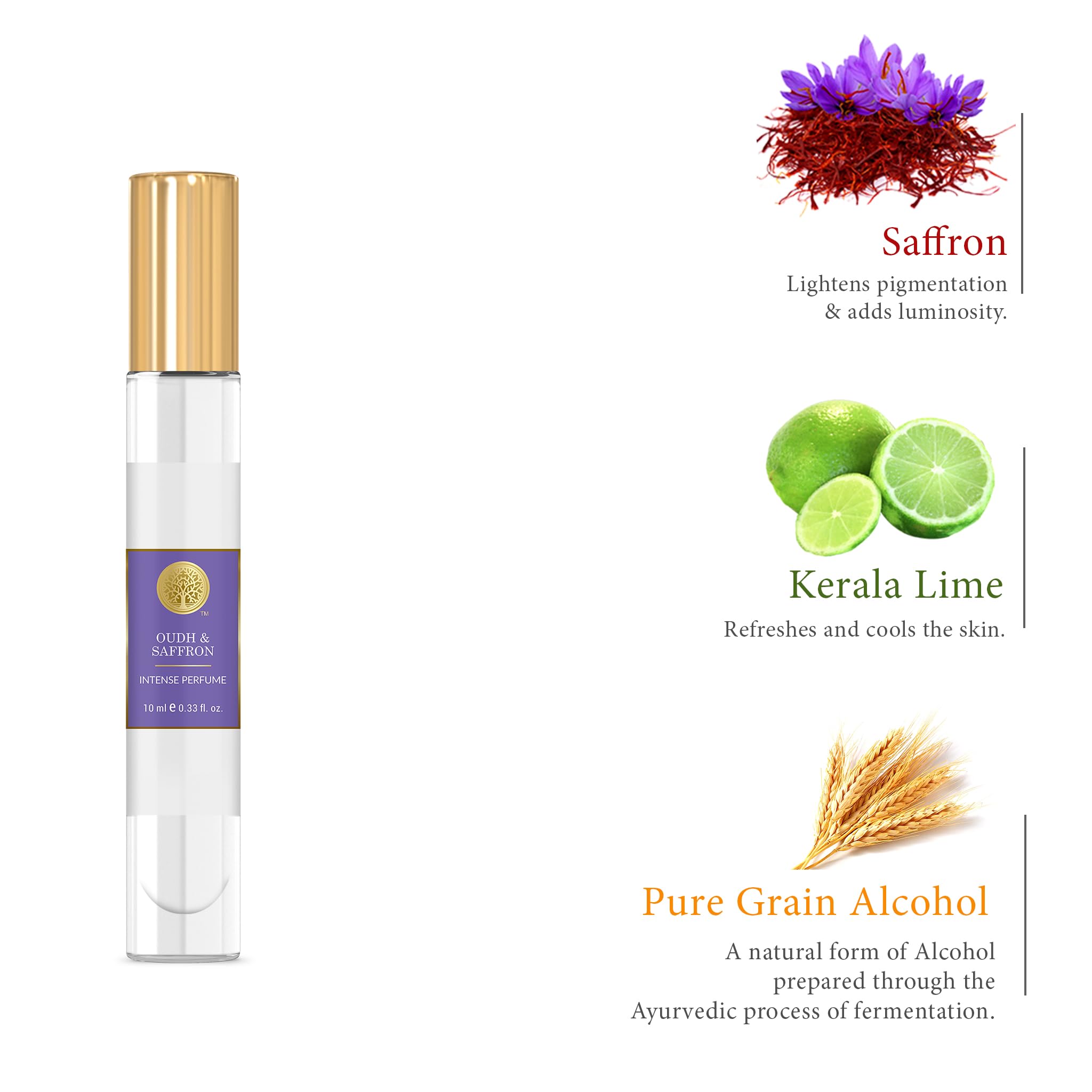 Forest Essentials Intense Perfume Lime Saffron Oudh – view 3